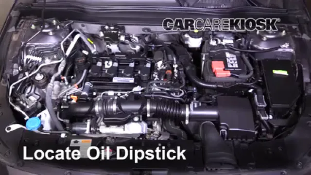 2018 Honda Accord LX 1.5L 4 Cyl. Turbo Huile Vérifier le niveau de l'huile